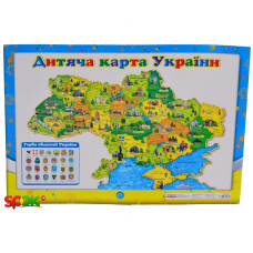 Плакат Світогляд Дитяча карта України, укр. (12104102У)
