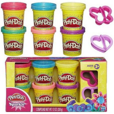 Play-Doh Набір пластиліну із 6 баночок Блискуча колекція