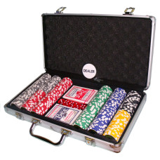 Покерний набір 300 фішок по 11,5 г (алюмінієвий кейс)