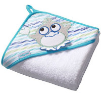 Рушник з капюшоном BabyOno Frotte 76x76 см Пінгвін Білий (141/06)