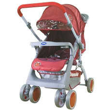 Прогулочная коляска Bambini Mars с чехлом Red Strawberry