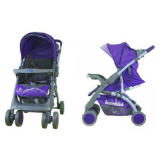 Прогулянкова коляска Bambini Mars з чохлом Violet Butterfly