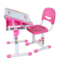 Зростаюча парта зі стільчиком Bambino Pink