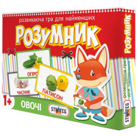 Развивающие карточки Strateg Маленький Умник: Овощи, укр. (416)