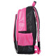 Рюкзак шкiльний ортопедичний чорний/ярко-рожевий "Гарфилд"