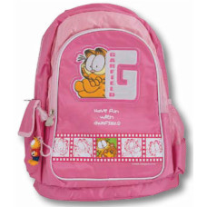 Рюкзак школьный ортопедический ярко-розовый "Гарфилд"