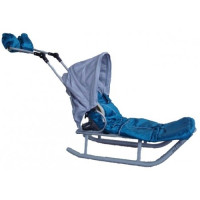Санки Anmar Active (рег.ручка+капюшон) бирюзовый