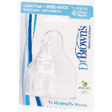 Соска для бутылочки Dr. Brown's с широким горлышком Уровень 4, 2 шт (367)
