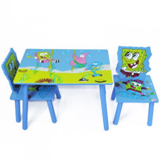Стіл і 2 стільці Tilly W02-5152 Sponge Bob