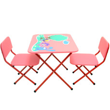 Стол с двумя стульчиками OMMI Смешарик New Красный