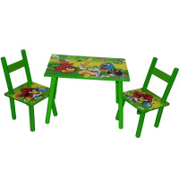 Столик Baby Tilly W02-5150-1 с двумя стульчиками Angry Birds