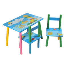 Столик с двумя стульчиками Tilly Кораблики (W02-3843)