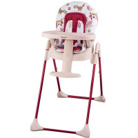 Стульчик для кормления BabyOno 265/01 Красный с енотом