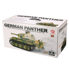 Танк HENG LONG German Panther р/у аккум 3819-1, 1:16, дым,звук,вращ.башня,пневм.орудие