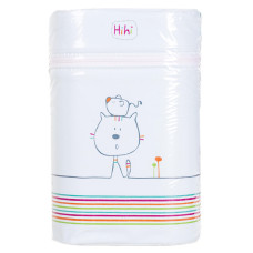 Термоконтейнер Ceba Baby Hihi 85*155*230мм*2шт бутылочки светло-бирюзовый (кот, мышь)