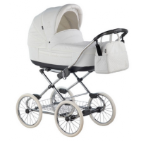 Універсальна коляска Roan Marita Prestige Chrome s - 150 Екошкіра ( чорні колеса)