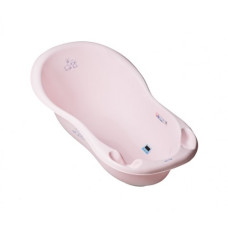 Ванночка Tega 102 см з термометром і зливом Rabbits KR-005 light pink