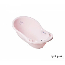 Ванночка Tega 86 см з термометром і зливом Rabbits KR-004 light pink