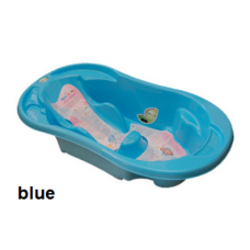 Ванночка Tega Komfort з термометром і зливом анатомічна TG-011 light blue paste