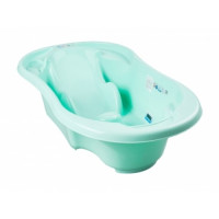 Ванночка Tega Komfort с терм-ом и сливом анатомическая TG-011 light turquoise paste