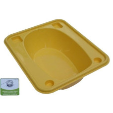 Ванночка Tega прямокутна (670 * 780 * 230) зі зливом TG-028 - yellow