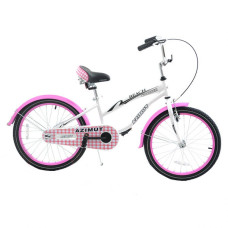 Велосипед Azimut Beach 20" Бело-розовый