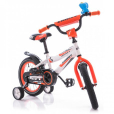 Велосипед Azimut Fiber 12" Бело-оранжевый