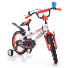 Велосипед Azimut Fiber 16" Бело-оранжевый