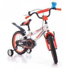 Велосипед Azimut Fiber 16 "Біло-помаранчевий графіт