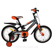 Велосипед Azimut Stitch 16" Оранжево-голубой
