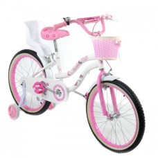 Велосипед двухколесный 20 TZ-006 розовый с корзинкой