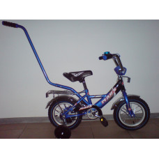 Велосипед Марс 12" ручка+ексцентрик (синій/чорний)