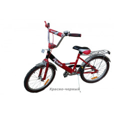 Велосипед Марс 16" ручной тормоз+эксцентрик (красный/черный)
