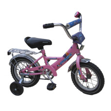 Велосипед Марс 16" ручной тормоз+эксцентрик (розовый)