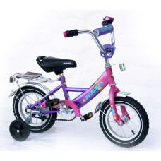 Велосипед Марс 18" ручной тормоз+эксцентрик (розовый/фиолетовый)