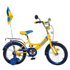 Велосипед Profi Trike P1449 UK-2 14" Ukraine Жовтий