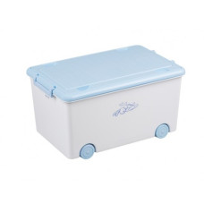Ящик для игрушек Tega Junior Rabbits TG-179 (white-blue)