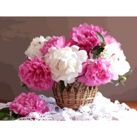 Картина по номерам. Art Craft "Пионы в корзинке" 40*50 см 12130-AC