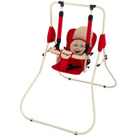 Качели Babyroom Casper красный / светло-бежевый