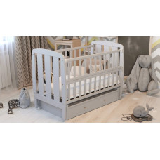 Ліжко Babyroom Кулька Sh-03 маятник, ящик, відкидний бік бук сірий