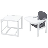 Стульчик-трансформер Babyroom Пони-240 белый графит/серый