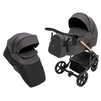 Коляска 2 в 1 Bair Onyx Soft Os-747 черный