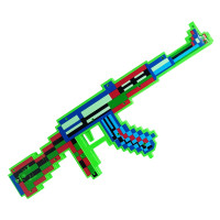 Детская игрушка Автомат музыкальный Mw2229 с лазером Зеленый