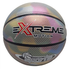 М'яч баскетбольний Extreme Motion Bb2208(White) № 7 світловідбиваючий