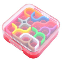 Настольная игра головоломка "IQ game toys" Iq-11, 10 фигур Красный