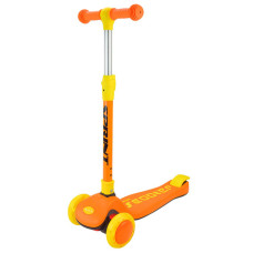 Самокат дитячий 3-х колісний Scooter Sc2421(Orange) колеса що світяться, помаранчевий