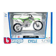 Дитяча модель Мотоцикла "Kawasaki Kx 450F" Bburago 18-51030-17 масштаб 1:18