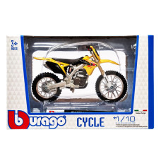 Дитяча модель Мотоцикла "SUZUKI Rm-Z450" Bburago 18-51030-12 vf масштаб 1:18