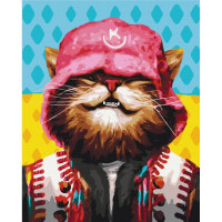 Картина по номерам "Котик Kalush" © Марианна Пащук Brushme Bs53159 40х50 см