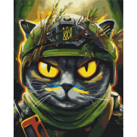 Картина по номерам "Котик разведчик" © Марианна Пащук Brushme Bs53311 40х50 см
